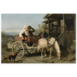 “Första besöket” – A Nordic Tale of Togetherness by Bengt Nordenberg | Wall art Print - Fine Art Poster - 30x45 cm / 12x18″ - 