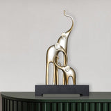 Fortune Bring Elephant Decorative Crafts - Bright Gold - 