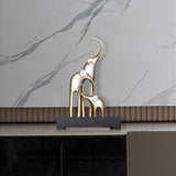 Fortune Bring Elephant Decorative Crafts - Bright Gold - 