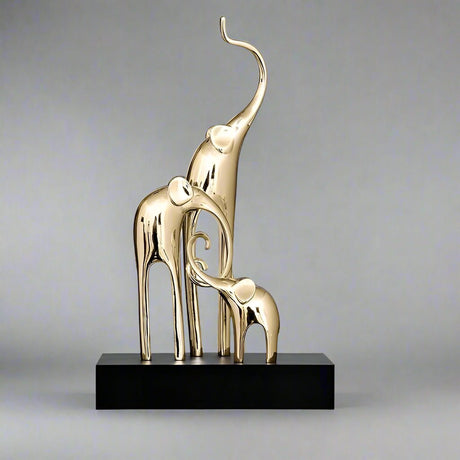 Fortune Bring Elephant Decorative Crafts - Rose Gold - 