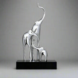 Fortune Bring Elephant Decorative Crafts - Elegant Silver - 