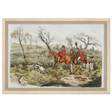 "Fox Hunt Legacy" – Vintage Equestrian Wall Art Print by Henry Alken - Framed Canvas - 30x45 cm / 12x18″ - Wood frame