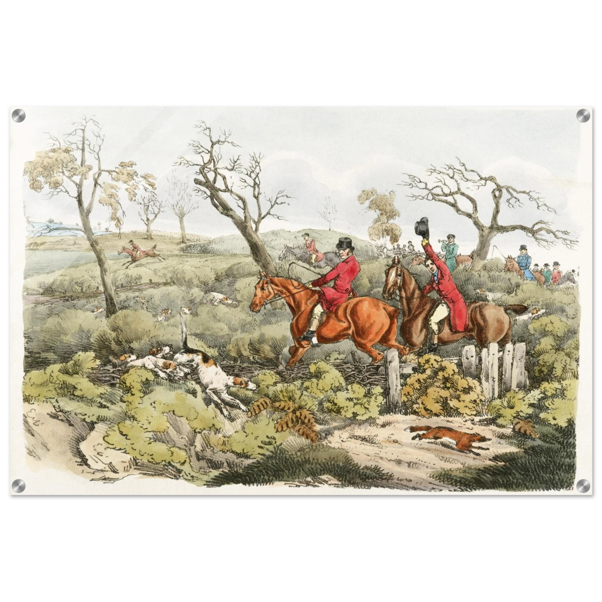 "Fox Hunt Legacy" – Vintage Equestrian Wall Art Print by Henry Alken - Acrylic Print - 60x90 cm / 24x36″ - 