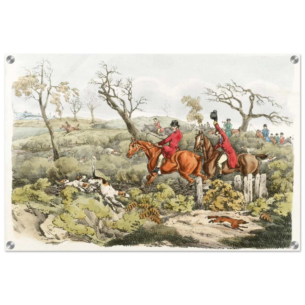 "Fox Hunt Legacy" – Vintage Equestrian Wall Art Print by Henry Alken - Acrylic Print - 50x75 cm / 20x30″ - 