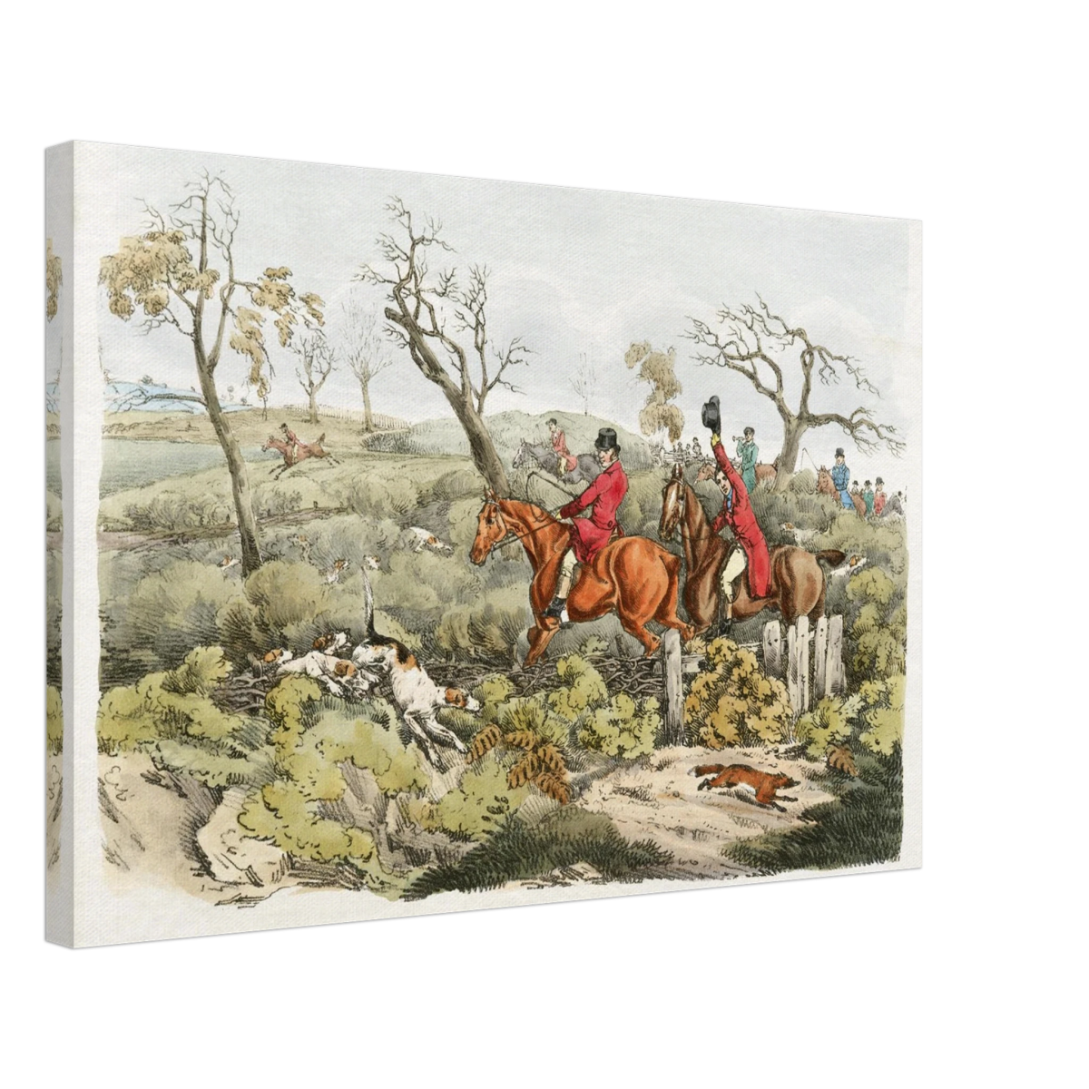"Fox Hunt Legacy" – Vintage Equestrian Wall Art Print by Henry Alken - Canvas - 40x60 cm / 16x24″ - 