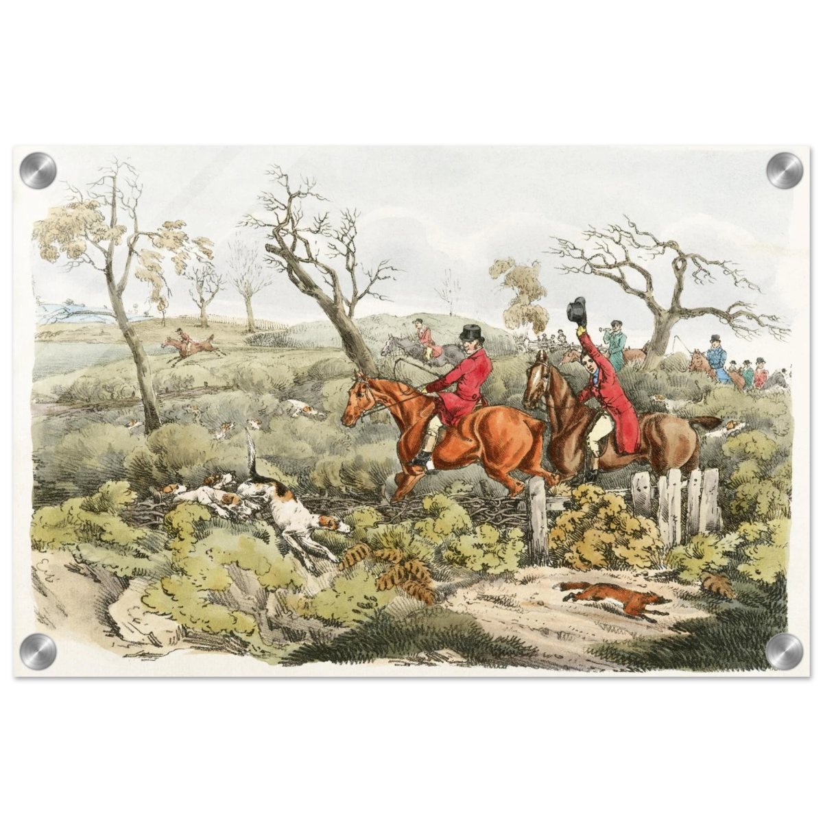 "Fox Hunt Legacy" – Vintage Equestrian Wall Art Print by Henry Alken - Acrylic Print - 30x45 cm / 12x18″ - 