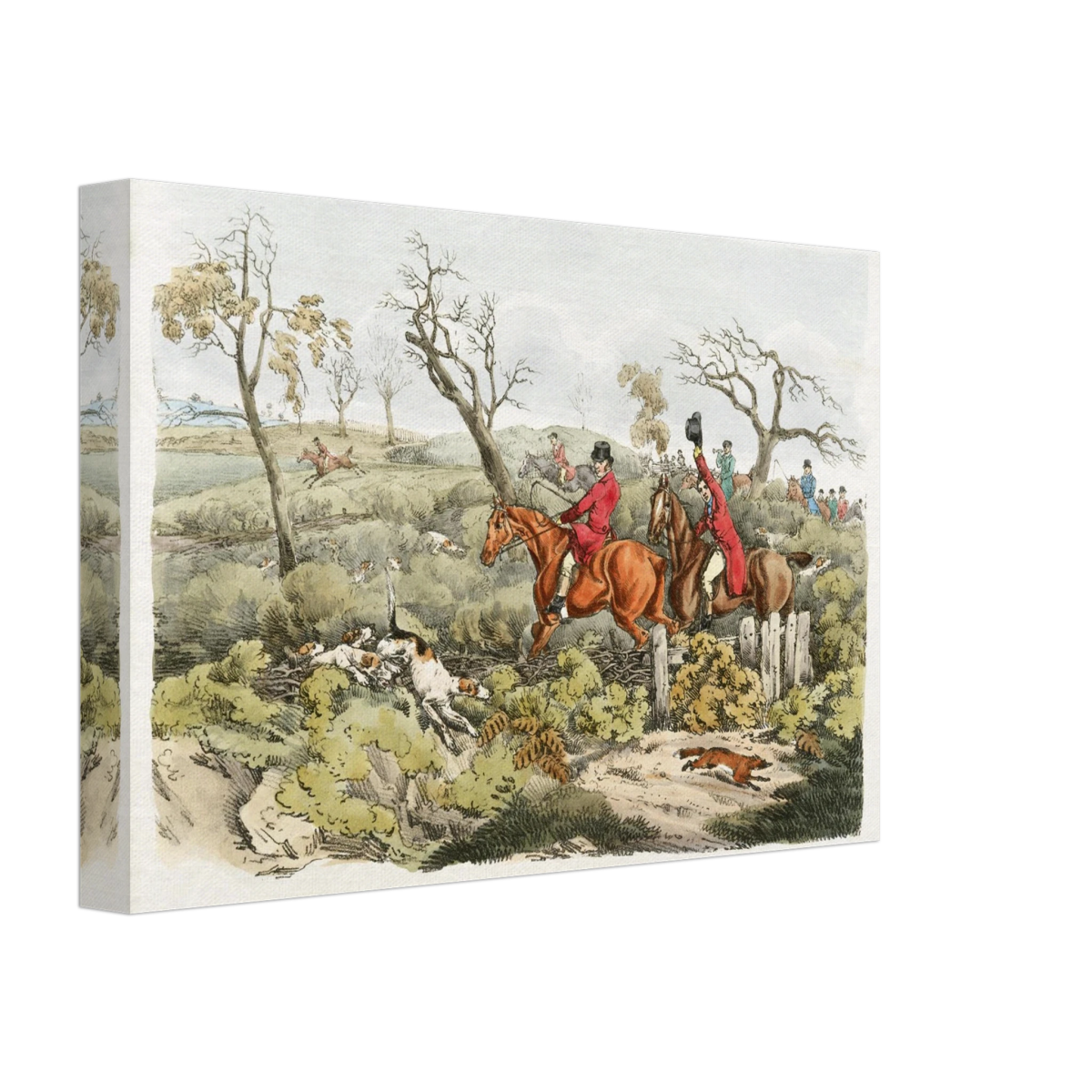 "Fox Hunt Legacy" – Vintage Equestrian Wall Art Print by Henry Alken - Canvas - 20x30 cm / 8x12″ - 