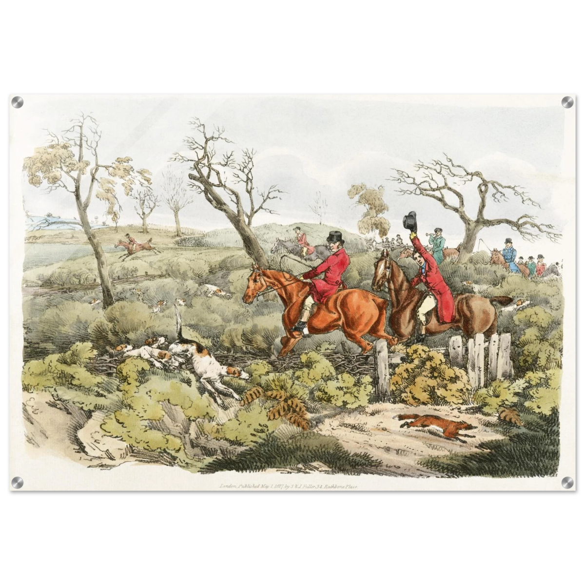 "Fox Hunt Legacy" – Vintage Equestrian Wall Art Print by Henry Alken - Acrylic Print - 70x100 cm / 28x40″ - 