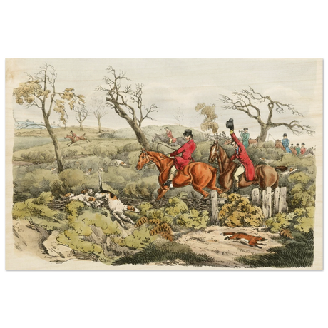 "Fox Hunt Legacy" – Vintage Equestrian Wall Art Print by Henry Alken - Wood Prints - 40x60 cm / 16x24″ - 