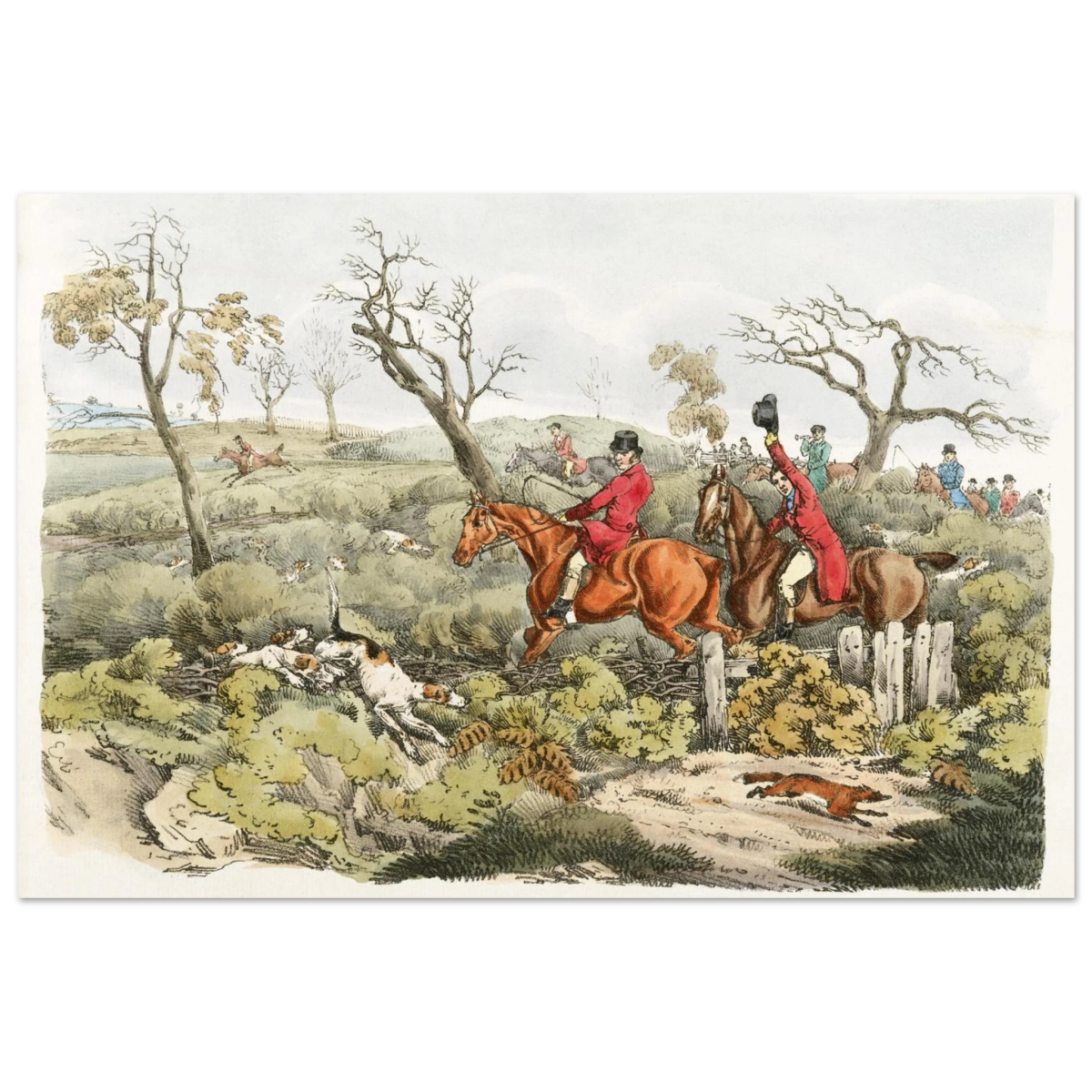 "Fox Hunt Legacy" – Vintage Equestrian Wall Art Print by Henry Alken - Fine Art Poster - 40x60 cm / 16x24″ - 