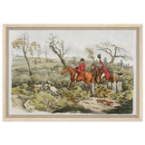 "Fox Hunt Legacy" – Vintage Equestrian Wall Art Print by Henry Alken - Framed Canvas - 40x60 cm / 16x24″ - Wood frame