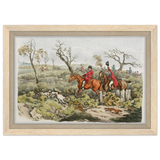 "Fox Hunt Legacy" – Vintage Equestrian Wall Art Print by Henry Alken - Framed Canvas - 20x30 cm / 8x12″ - Wood frame
