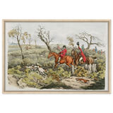 "Fox Hunt Legacy" – Vintage Equestrian Wall Art Print by Henry Alken - Framed Canvas - 60x90 cm / 24x36″ - Wood frame