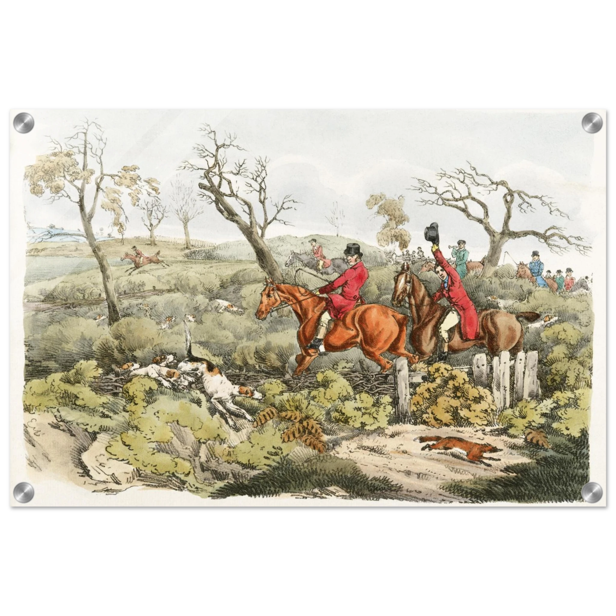 "Fox Hunt Legacy" – Vintage Equestrian Wall Art Print by Henry Alken - Acrylic Print - 40x60 cm / 16x24″ - 