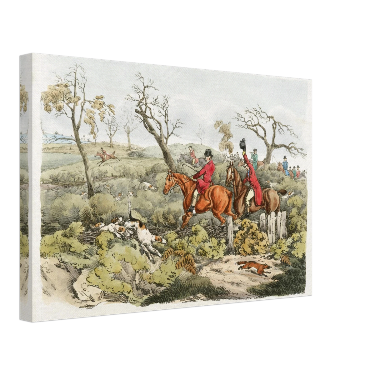 "Fox Hunt Legacy" – Vintage Equestrian Wall Art Print by Henry Alken - Canvas - 30x45 cm / 12x18″ - 
