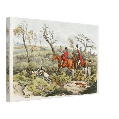 "Fox Hunt Legacy" – Vintage Equestrian Wall Art Print by Henry Alken - Canvas - 30x45 cm / 12x18″ - 
