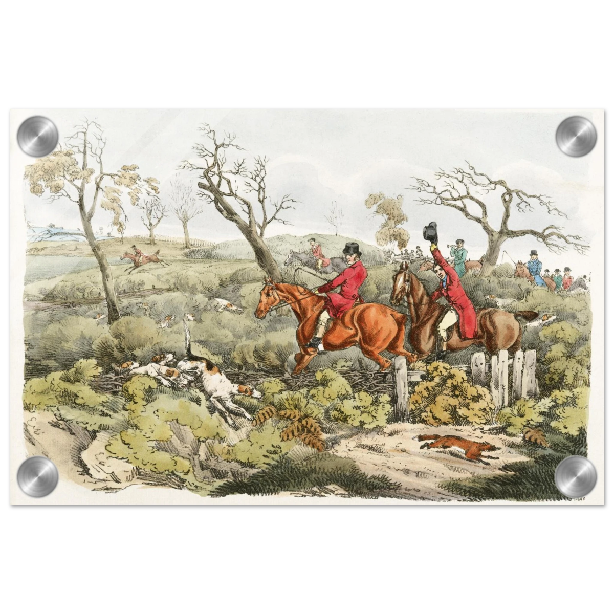"Fox Hunt Legacy" – Vintage Equestrian Wall Art Print by Henry Alken - Acrylic Print - 20x30 cm / 8x12″ - 