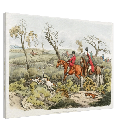 "Fox Hunt Legacy" – Vintage Equestrian Wall Art Print by Henry Alken - Canvas - 70x100 cm / 28x40″ - 