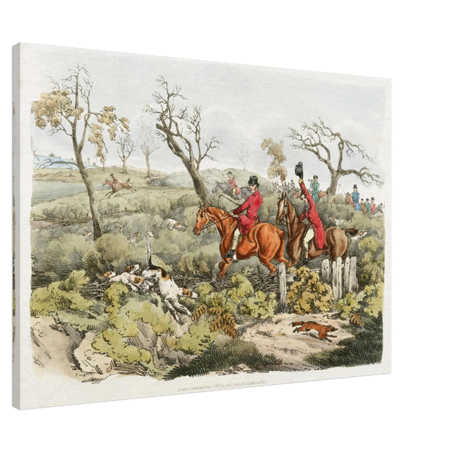 "Fox Hunt Legacy" – Vintage Equestrian Wall Art Print by Henry Alken - Canvas - 70x100 cm / 28x40″ - 