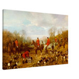 Fox Hunting Scene – Henry Alken Wall Art Print - Canvas - 60x90 cm / 24x36″ - 