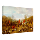 Fox Hunting Scene – Henry Alken Wall Art Print - Canvas - 30x45 cm / 12x18″ - 