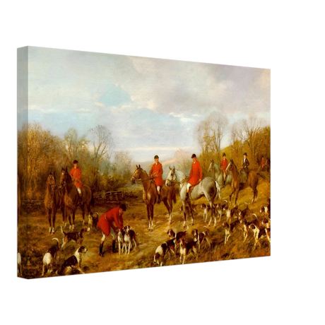 Fox Hunting Scene – Henry Alken Wall Art Print - Canvas - 30x45 cm / 12x18″ - 