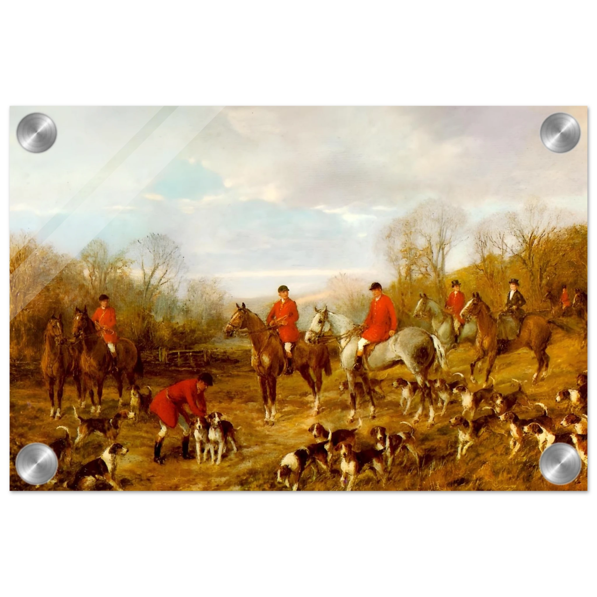 Fox Hunting Scene – Henry Alken Wall Art Print - Acrylic Print - 20x30 cm / 8x12″ - 