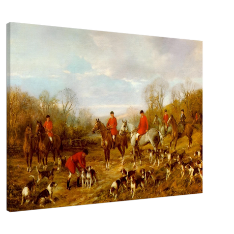 Fox Hunting Scene – Henry Alken Wall Art Print - Canvas - 70x100 cm / 28x40″ - 