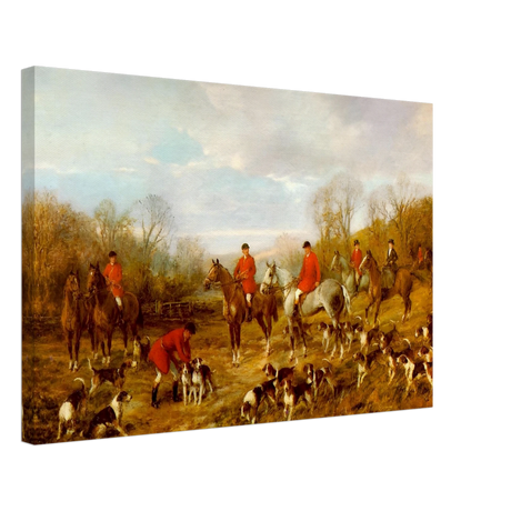 Fox Hunting Scene – Henry Alken Wall Art Print - Canvas - 40x60 cm / 16x24″ - 