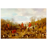 Fox Hunting Scene – Henry Alken Wall Art Print - Fine Art Poster - 60x90 cm / 24x36″ - 