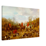 Fox Hunting Scene – Henry Alken Wall Art Print - Canvas - 50x75 cm / 20x30″ - 