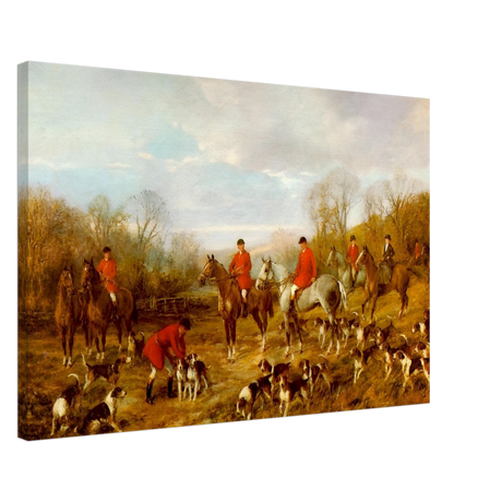 Fox Hunting Scene – Henry Alken Wall Art Print - Canvas - 50x75 cm / 20x30″ - 