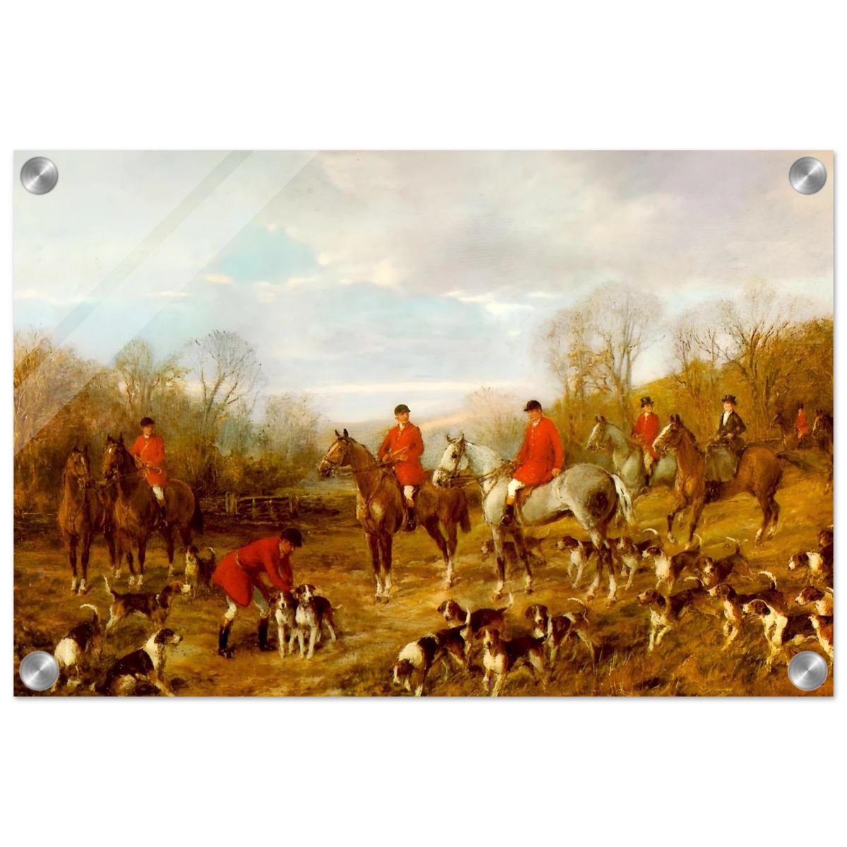 Fox Hunting Scene – Henry Alken Wall Art Print - Acrylic Print - 30x45 cm / 12x18″ - 