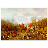 Fox Hunting Scene – Henry Alken Wall Art Print - Fine Art Poster - 70x100 cm / 28x40″ - 