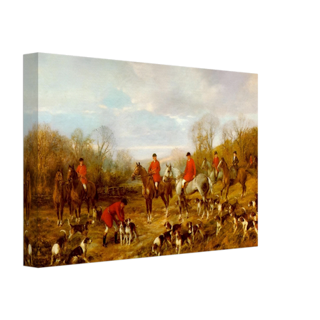 Fox Hunting Scene – Henry Alken Wall Art Print - Canvas - 20x30 cm / 8x12″ - 