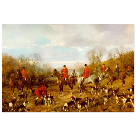 Fox Hunting Scene – Henry Alken Wall Art Print - Fine Art Poster - 40x60 cm / 16x24″ - 