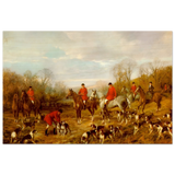Fox Hunting Scene – Henry Alken Wall Art Print - Wood Prints - 40x60 cm / 16x24″ - 