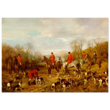 Fox Hunting Scene – Henry Alken Wall Art Print - Wood Prints - 70x100 cm / 28x40″ - 