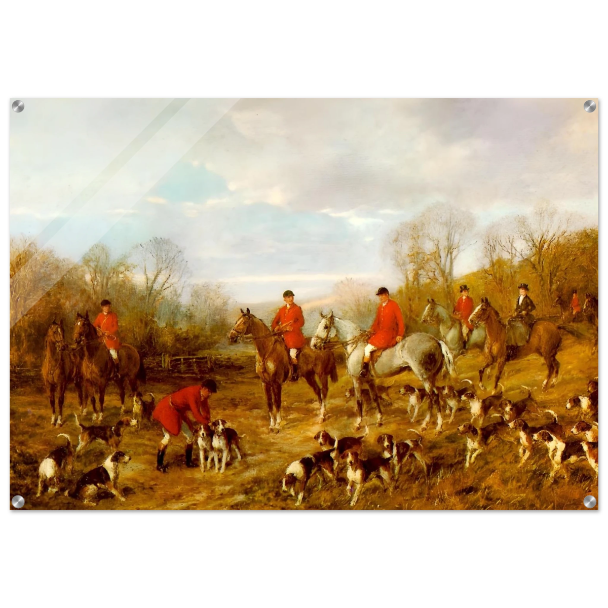 Fox Hunting Scene – Henry Alken Wall Art Print - Acrylic Print - 70x100 cm / 28x40″ - 