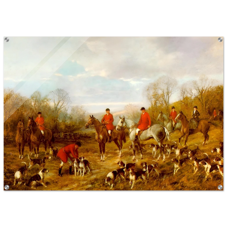 Fox Hunting Scene – Henry Alken Wall Art Print - Acrylic Print - 70x100 cm / 28x40″ - 