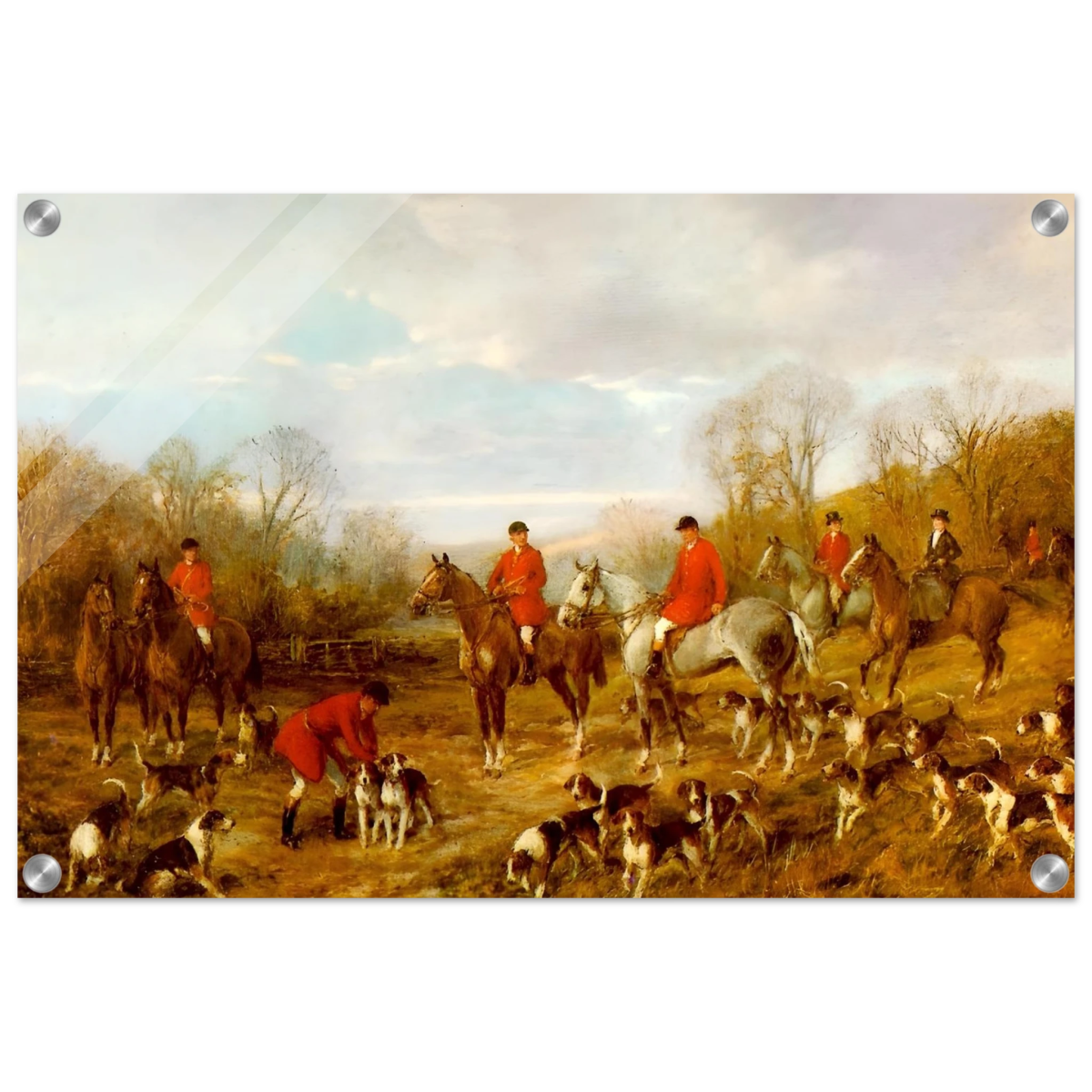Fox Hunting Scene – Henry Alken Wall Art Print - Acrylic Print - 40x60 cm / 16x24″ - 