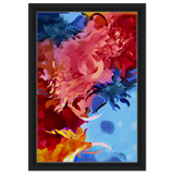 Fragments of the Infinite | Contemporary Abstract Wall Art Print - Framed Canvas - 30x45 cm / 12x18″ - Black frame