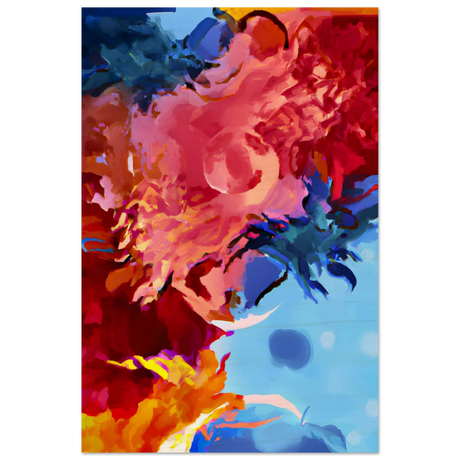 Fragments of the Infinite | Contemporary Abstract Wall Art Print - Wood Prints - 30x45 cm / 12x18″ - 