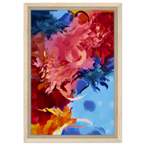 Fragments of the Infinite | Contemporary Abstract Wall Art Print - Framed Canvas - 30x45 cm / 12x18″ - Wood frame