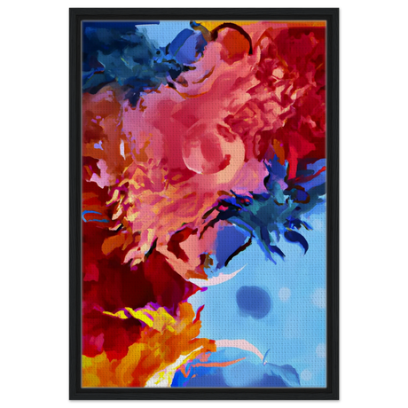 Fragments of the Infinite | Contemporary Abstract Wall Art Print - Framed Canvas - 50x75 cm / 20x30″ - Black frame