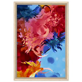 Fragments of the Infinite | Contemporary Abstract Wall Art Print - Framed Canvas - 40x60 cm / 16x24″ - Wood frame