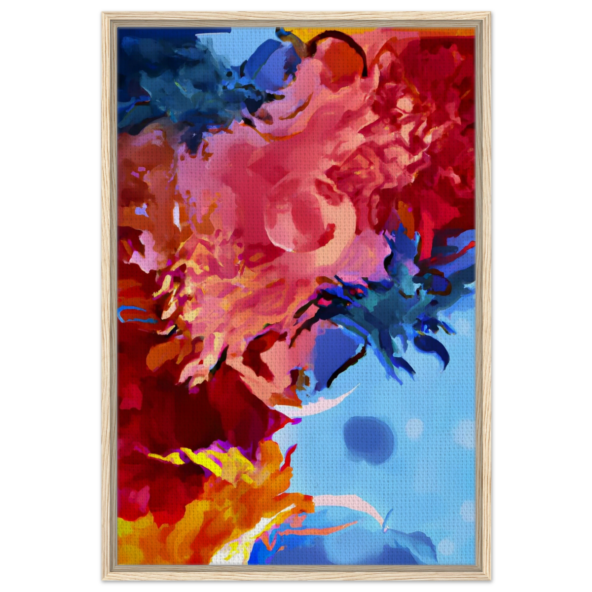 Fragments of the Infinite | Contemporary Abstract Wall Art Print - Framed Canvas - 60x90 cm / 24x36″ - Wood frame