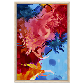 Fragments of the Infinite | Contemporary Abstract Wall Art Print - Framed Canvas - 60x90 cm / 24x36″ - Wood frame