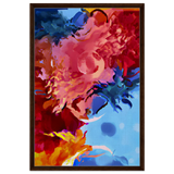 Fragments of the Infinite | Contemporary Abstract Wall Art Print - Framed Canvas - 60x90 cm / 24x36″ - Dark wood frame