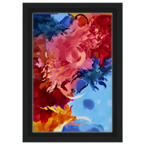 Fragments of the Infinite | Contemporary Abstract Wall Art Print - Framed Canvas - 20x30 cm / 8x12″ - Black frame